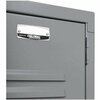 Global Industrial Single Tier Locker, 12x15x72, 1 Door Unassembled, Gray 652038GY